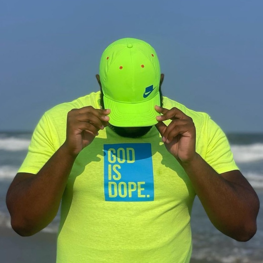 ✨God Is Dope Tee- Highlighter Yellow